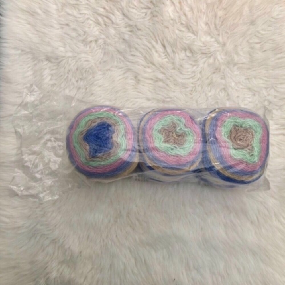 NWT Lion Brand Cupcake Yarn Skeins Flower Patch - Picture 2 of 7
